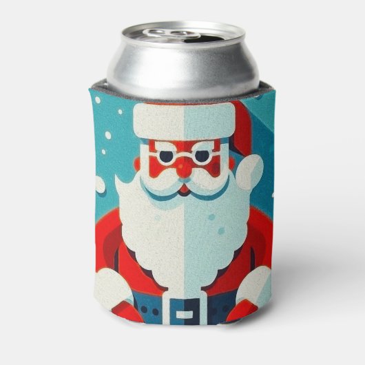 speelse kerstman blikjeskoeler (Blikje Achterkant)