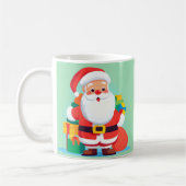 Speelse Kerstman Koffiemok (Links)