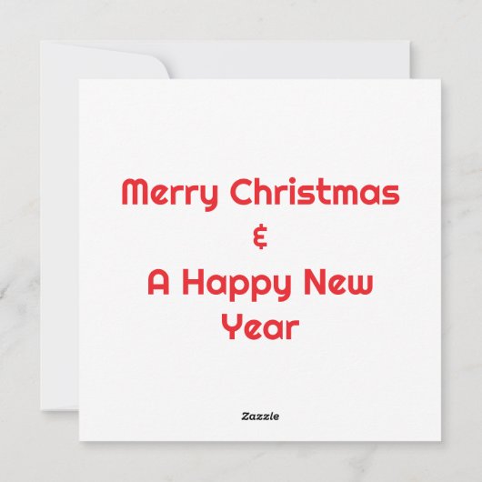 Speelse Kerstpuppy Feestdagenkaart (Achterkant)