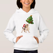 Speelse Kerstpuppy met Boom Ballon