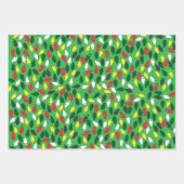 Speelse kerstverlichting inpakpapier vel (Voorkant 2)