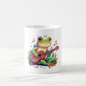 Speelse Kikker met Banjo - Schattigee Musical Amph Koffiemok (Center)