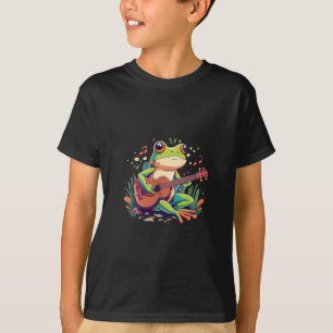 Speelse Kikker met Banjo - Schattigee Musical Amph T-shirt