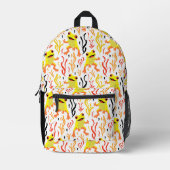 speelse kikkers bedrukte rugzak (Voorkant)