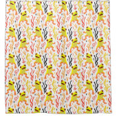 speelse kikkers douchegordijn (Voorkant)