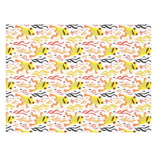 speelse kikkers tafelkleed (Voorkant (Horizontaal))