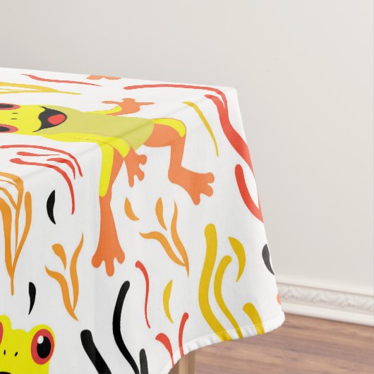 speelse kikkers tafelkleed (Voorbeeld)