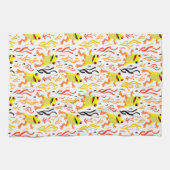 speelse kikkers theedoek (Horizontaal)