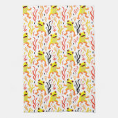 speelse kikkers theedoek (Verticaal)