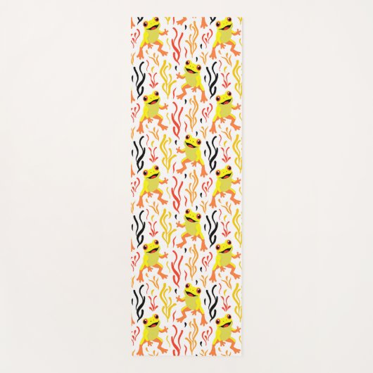 speelse kikkers yogamat (Voorkant)