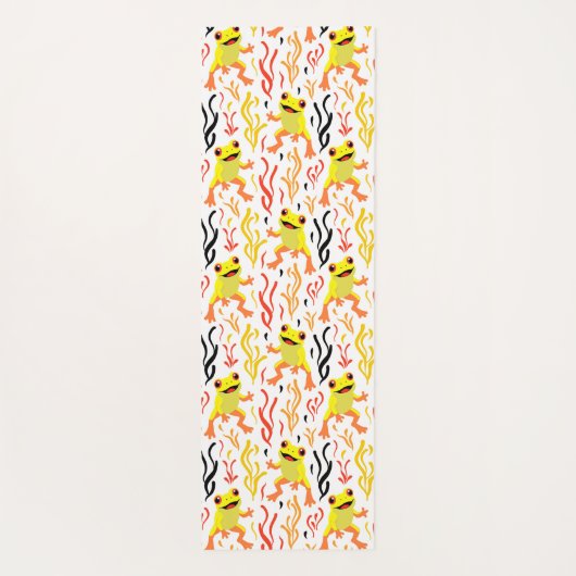 speelse kikkers yogamat (Achterkant)