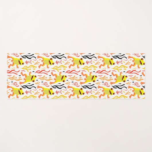 speelse kikkers yogamat (Voorkant (horizontaal))