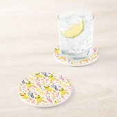 speelse kikkers zandsteen onderzetter (Zijkant)