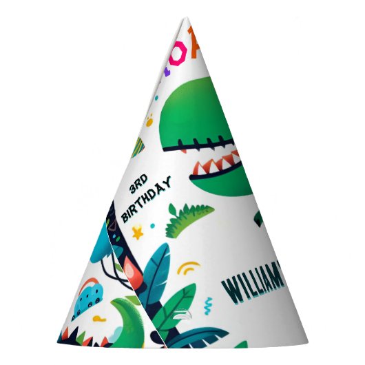 speelse kinder schattige jongens T drie 3 rex 3e v Feesthoedjes (Links)