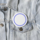 Speelse Kinderen Border Buttonnen – Leuke ingelijs Ronde Button 7,6 Cm (In situ)