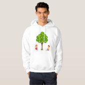 Speelse Kinderen die onder een appelboom zitten Hoodie (Voorkant volledig)