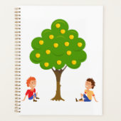 Speelse Kinderen die onder een appelboom zitten Planner (Voorkant)