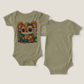 Speelse Kinderen Dieren T-Shirt Vectorontwerp met  (Ontwerp Voorkant & Achterkant)