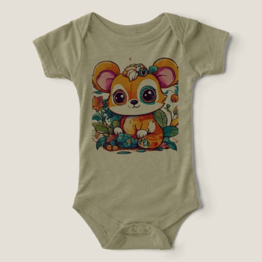 Speelse Kinderen Dieren T-Shirt Vectorontwerp met  (Design voorkant)
