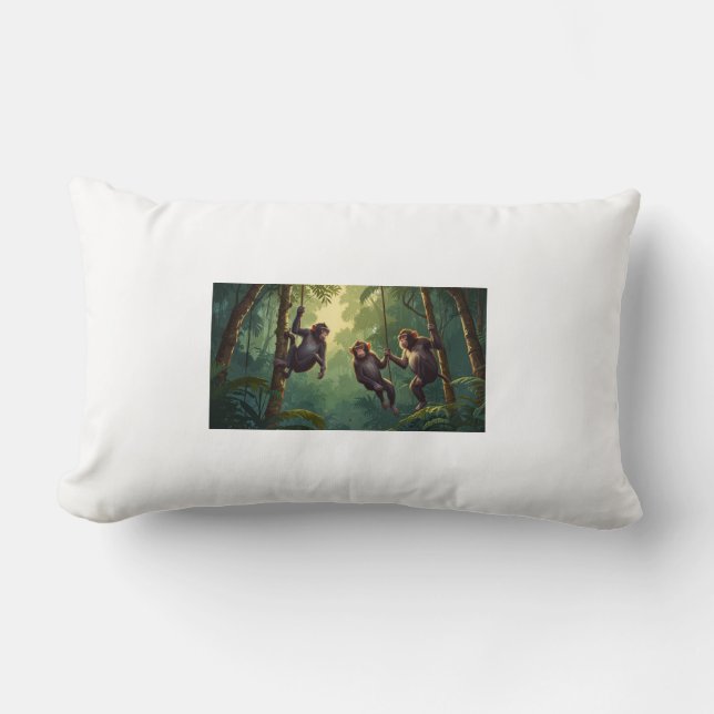 Speelse kitten met garen – Schattige kussens Desig (Voorkant)