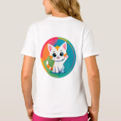 Speelse Kitten T-shirt (Achterkant)