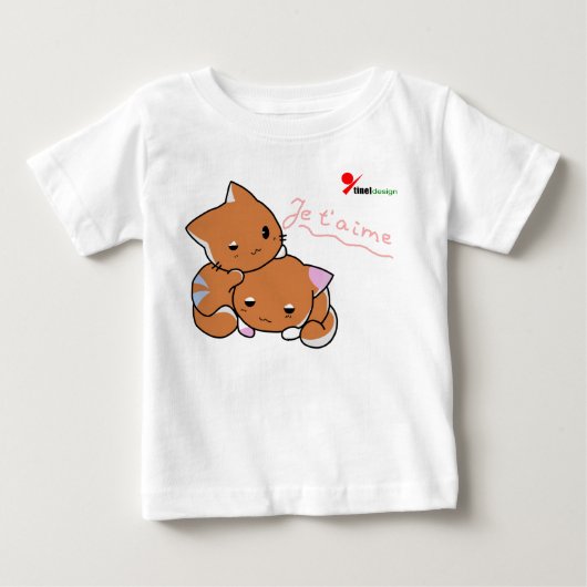 Speelse Kittens Baby T-shirt (Voorkant)