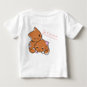 Speelse Kittens Baby T-shirt (Achterkant)