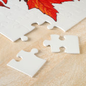 Speelse Kittens Jagen op Herfstbladeren Legpuzzel (Zijkant)