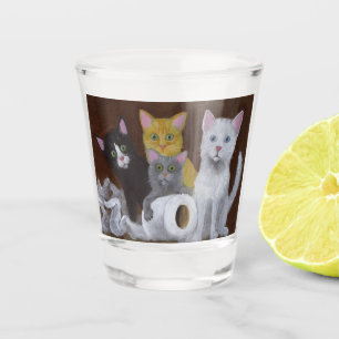 Speelse Kittens Shot Glas