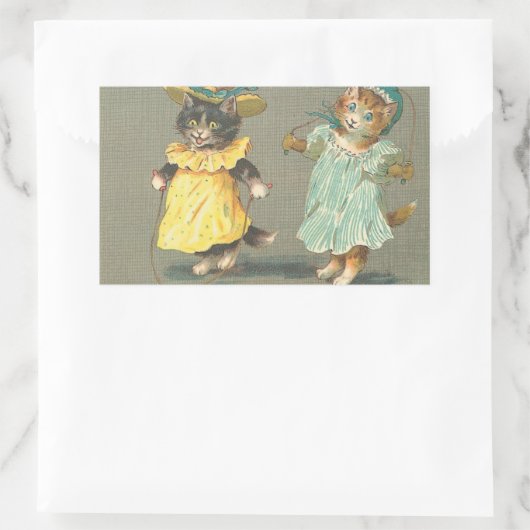  speelse kittens sticker (Tas)