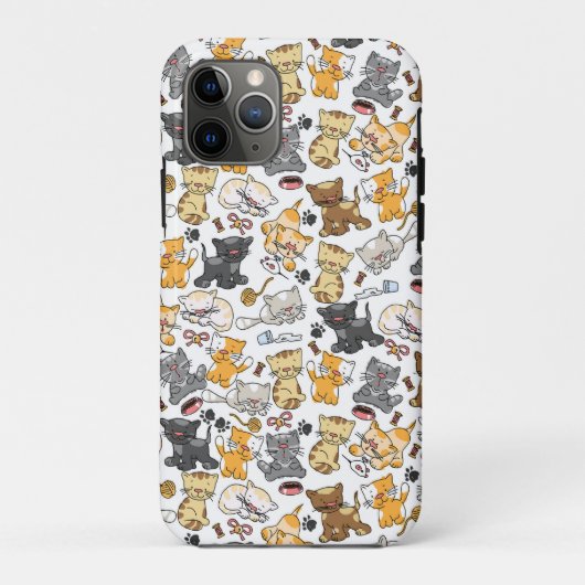 Speelse Kitty Katten Case-Mate iPhone Case (Achterkant)