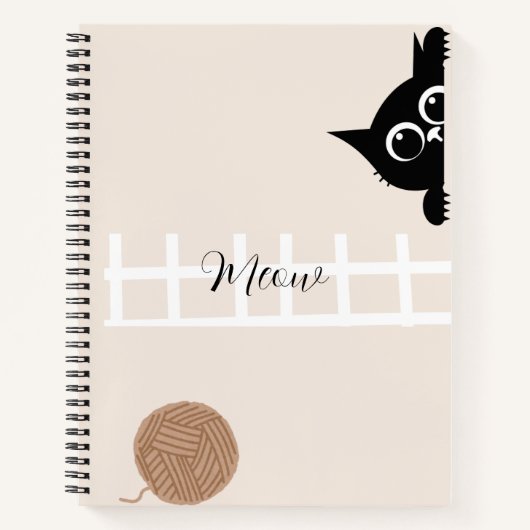 Speelse Kitty Notitieboek (Voorkant)