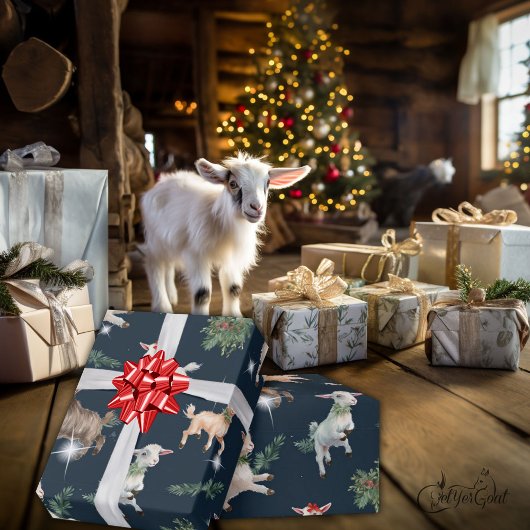 Speelse kleine kerstgeiten cadeaupapier