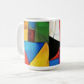 Speelse Kleurblokken  Koffiemok (Voorkant links)