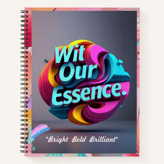 "Speelse kleuren" Notitieboek (Voorkant)