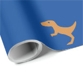 Speelse Kleurrijke Dino Kids Verjaardagsfeestje Fa Cadeaupapier (Rol Hoek)