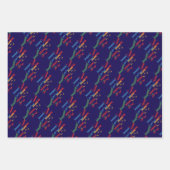 Speelse Kleurrijke Merry Trio Pack van Inpakpapier Vel (Voorkant 3)