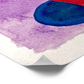 Speelse Kleurrijke Potted Snake Plant Art Poster (Hoek)