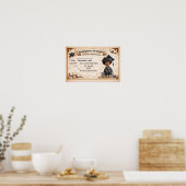 Speelse kleuterdiploma certificaat poster (Keuken)