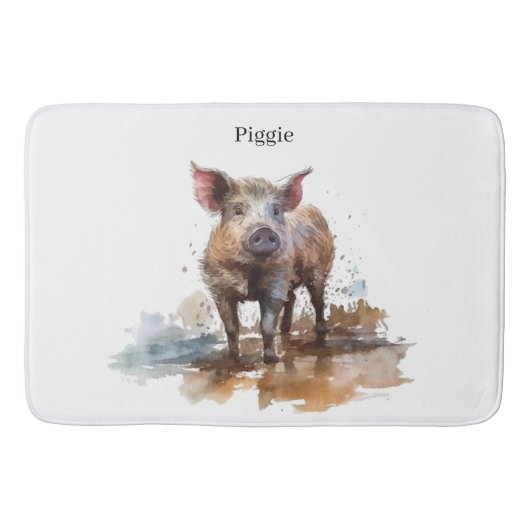 Speelse Knorretje, op maat Badmat (Voorkant)