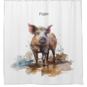 Speelse Knorretje, op maat Douchegordijn (Voorkant)