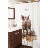 Speelse Knorretje, op maat Douchegordijn