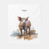 Speelse Knorretje, op maat Fleece Deken (Voorkant)