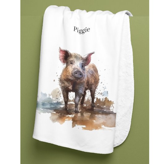 Speelse Knorretje, op maat Fleece Deken