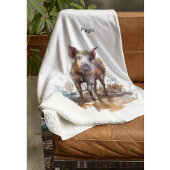 Speelse Knorretje, op maat Fleece Deken