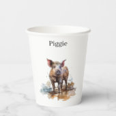 Speelse Knorretje, op maat Papieren Bekers (Achterkant)