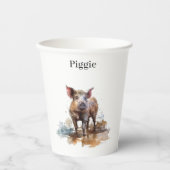 Speelse Knorretje, op maat Papieren Bekers (Voorkant)