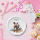 Speelse Knorretje, op maat Papieren Bordje (Feest)