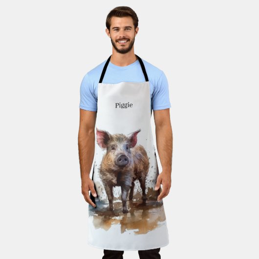 Speelse Knorretje, op maat Schort (Gedragen)