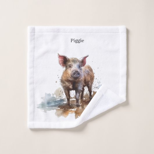 Speelse Knorretje, op maat Washandje (Wasdoekje)